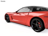 2005-2013 Chevrolet Corvette C6 VZ Style Side Skirt Splitters - Vicrez