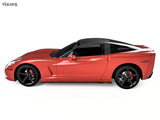 2005-2013 Chevrolet Corvette C6 VZ Style Side Skirt Splitters - Vicrez