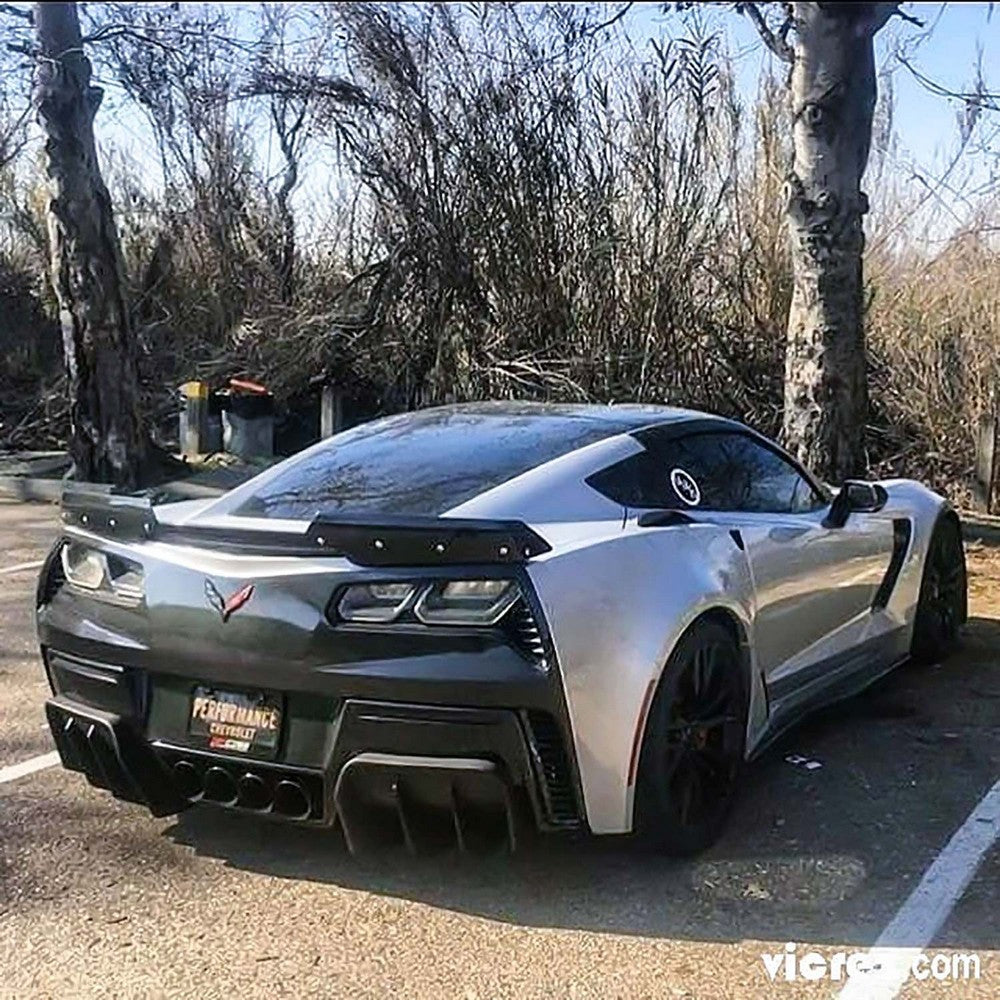 2014-2019 Chevrolet Corvette C7 VZ3 Style Rear Diffuser - Vicrez