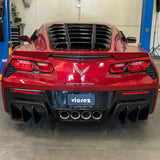 2014-2019 Chevrolet Corvette C7 LV Style Quarter Window Louvers - Vicrez