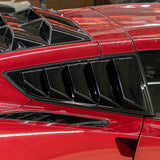 2014-2019 Chevrolet Corvette C7 LV Style Quarter Window Louvers - Vicrez