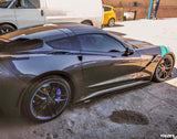 2014-2019 Chevrolet Corvette C7 VZ Style Side Skirt Splitters - Vicrez