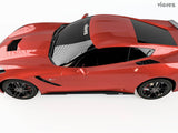 2014-2019 Chevrolet Corvette C7 VZ Style Side Skirt Splitters - Vicrez