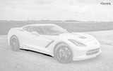 2014-2019 Chevrolet Corvette C7 VZ Style Side Skirt Splitters - Vicrez