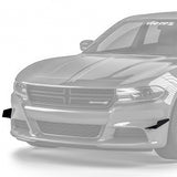 2015-2023 Dodge Charger CR2 Style Front Bumper Canards - Vicrez