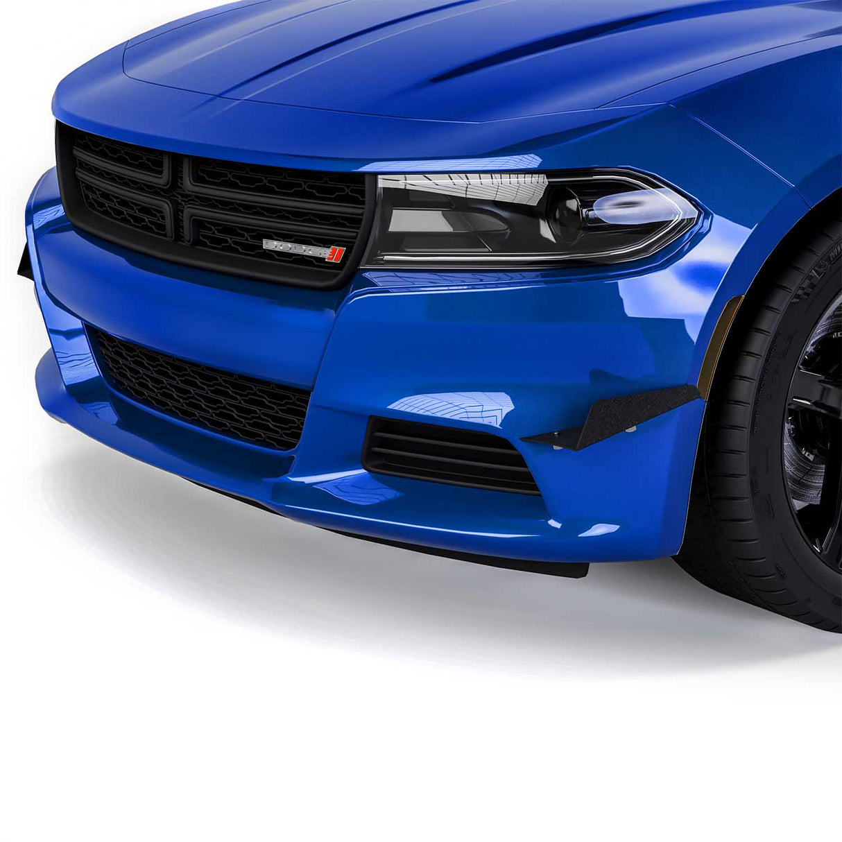 2015-2023 Dodge Charger CR2 Style Front Bumper Canards - Vicrez