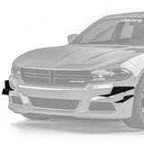 2015-2023 Dodge Charger SXT CR3 + CR2 Style Front Bumper Canards - Vicrez