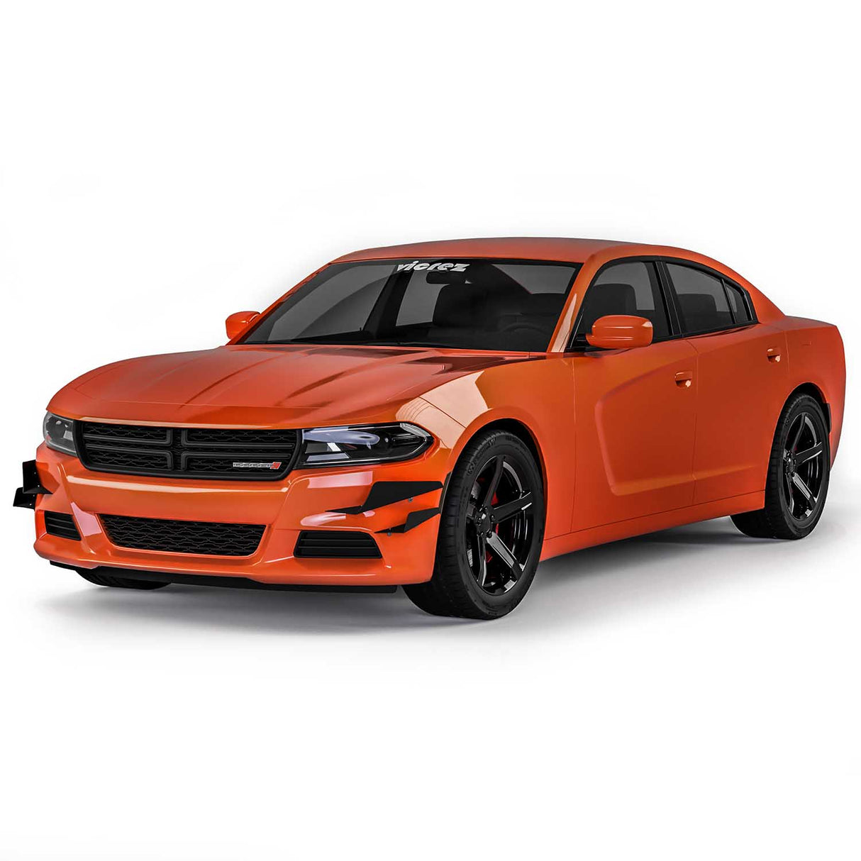 2015-2023 Dodge Charger SXT CR3 + CR2 Style Front Bumper Canards - Vicrez