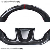 2015-2020 Jeep Grand Cherokee Carbon Fiber Steering Wheel+LED Dash - Vicrez