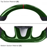 2015-2020 Jeep Grand Cherokee Carbon Fiber Steering Wheel+LED Dash - Vicrez