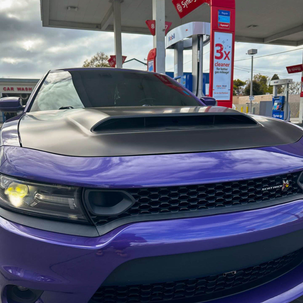 2015-2023 Dodge Charger Demon Style Hood w/ Vent Scoop - Vicrez