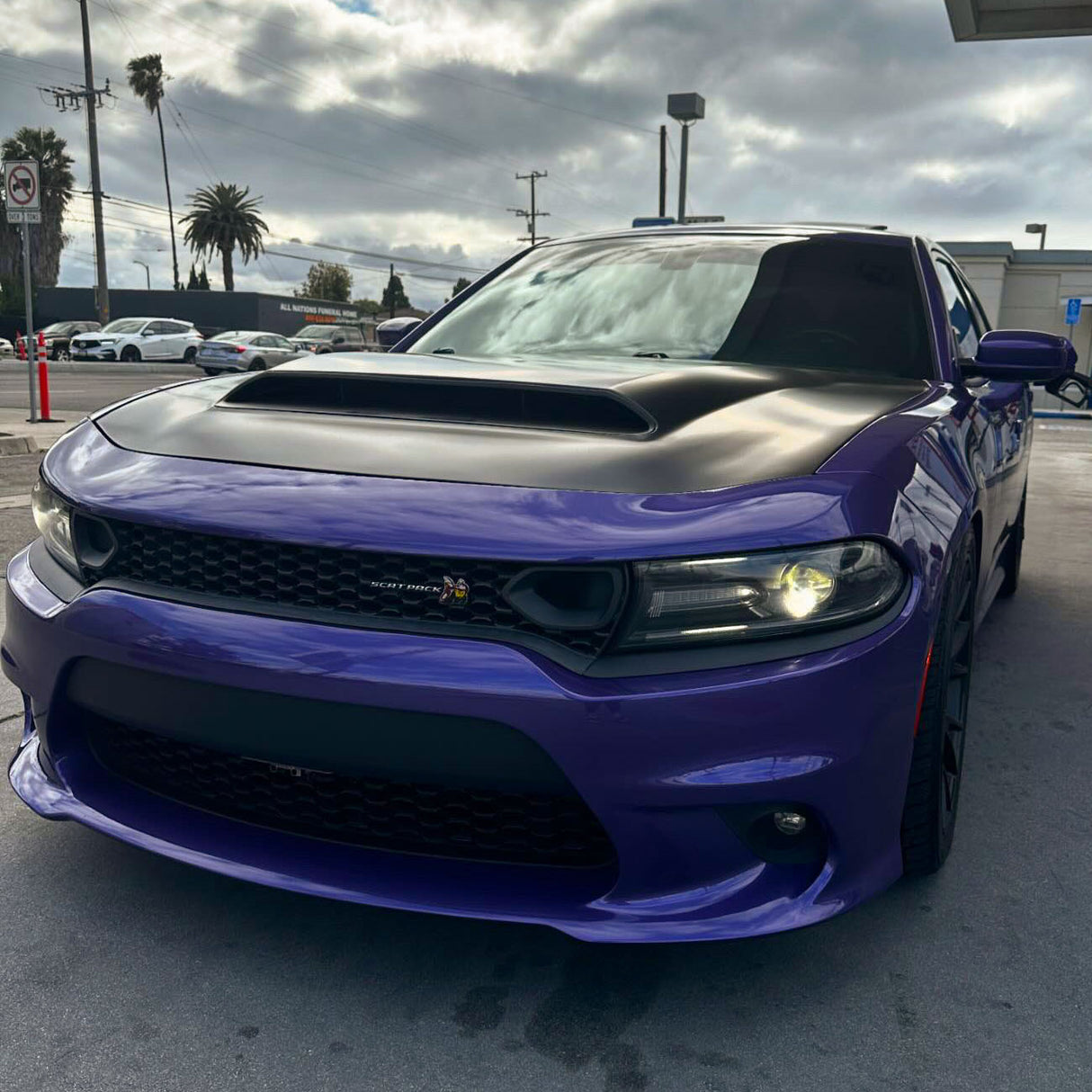 2015-2023 Dodge Charger Demon Style Hood w/ Vent Scoop - Vicrez