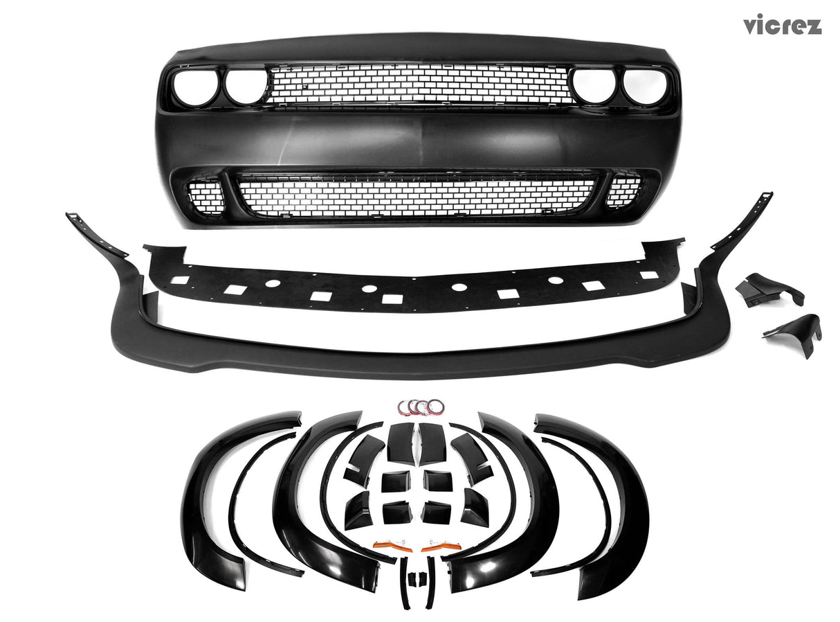 2008-2023 Dodge Challenger Demon Style Wide Body Kit - Vicrez