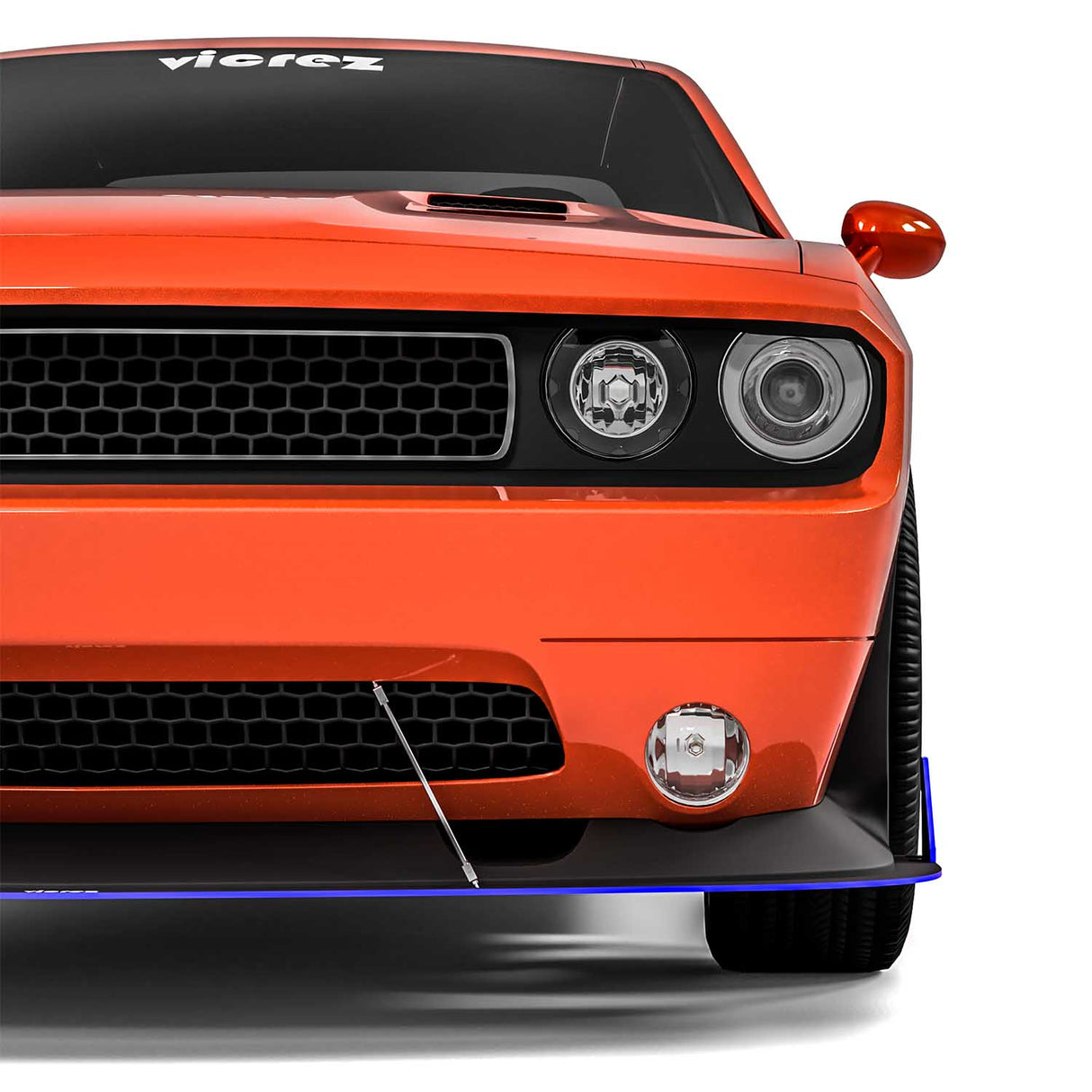 2008-2014 Dodge Challenger VZ Style Front Bumper Splitter - Vicrez