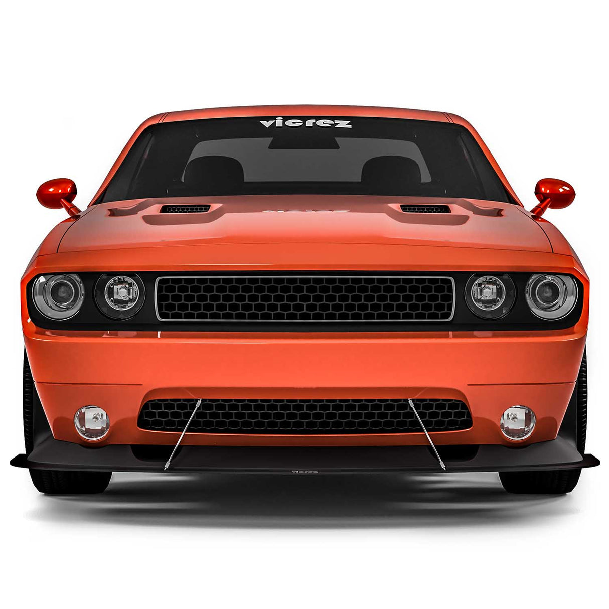 2008-2014 Dodge Challenger VZ Style Front Bumper Splitter - Vicrez