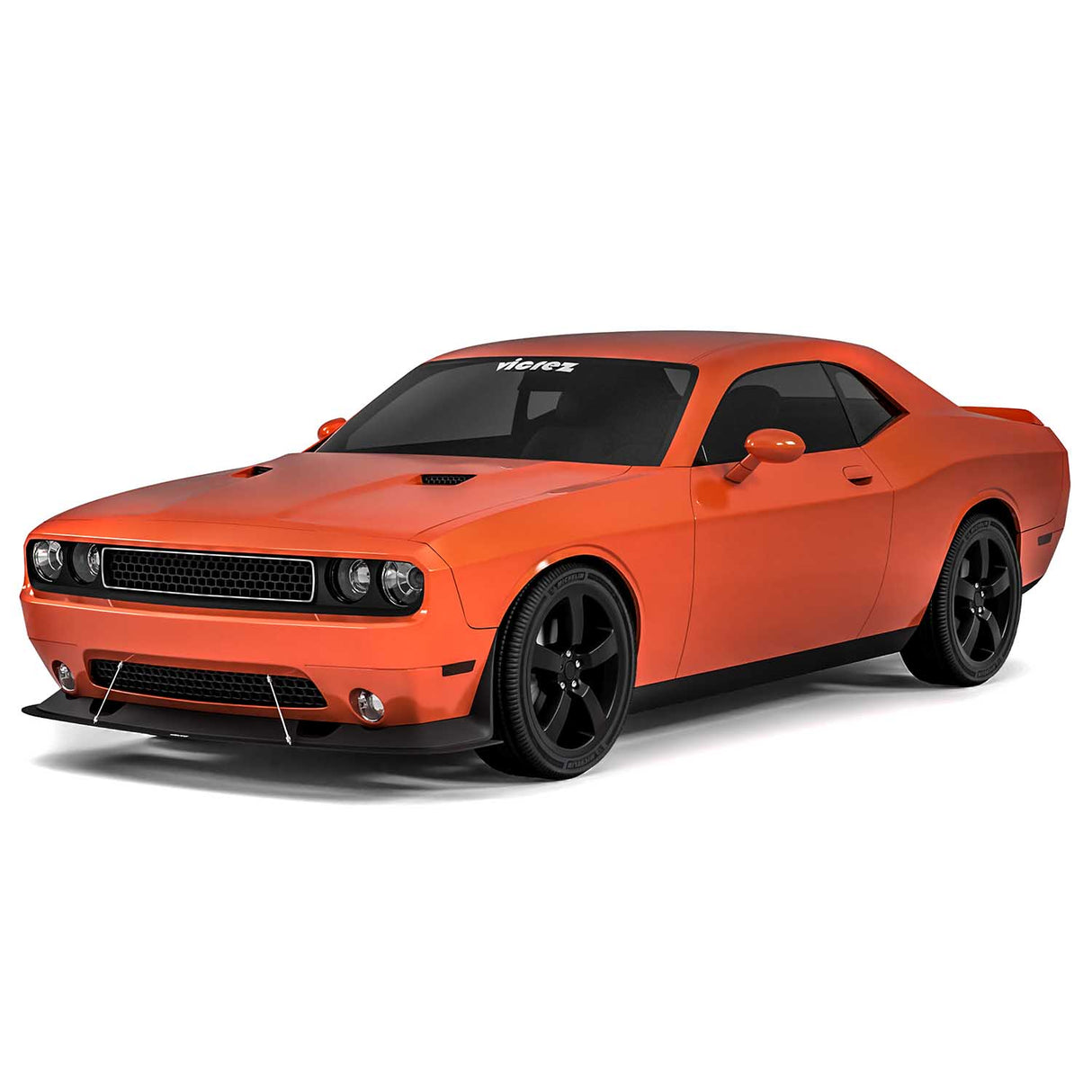 2008-2014 Dodge Challenger VZ Style Front Bumper Splitter - Vicrez