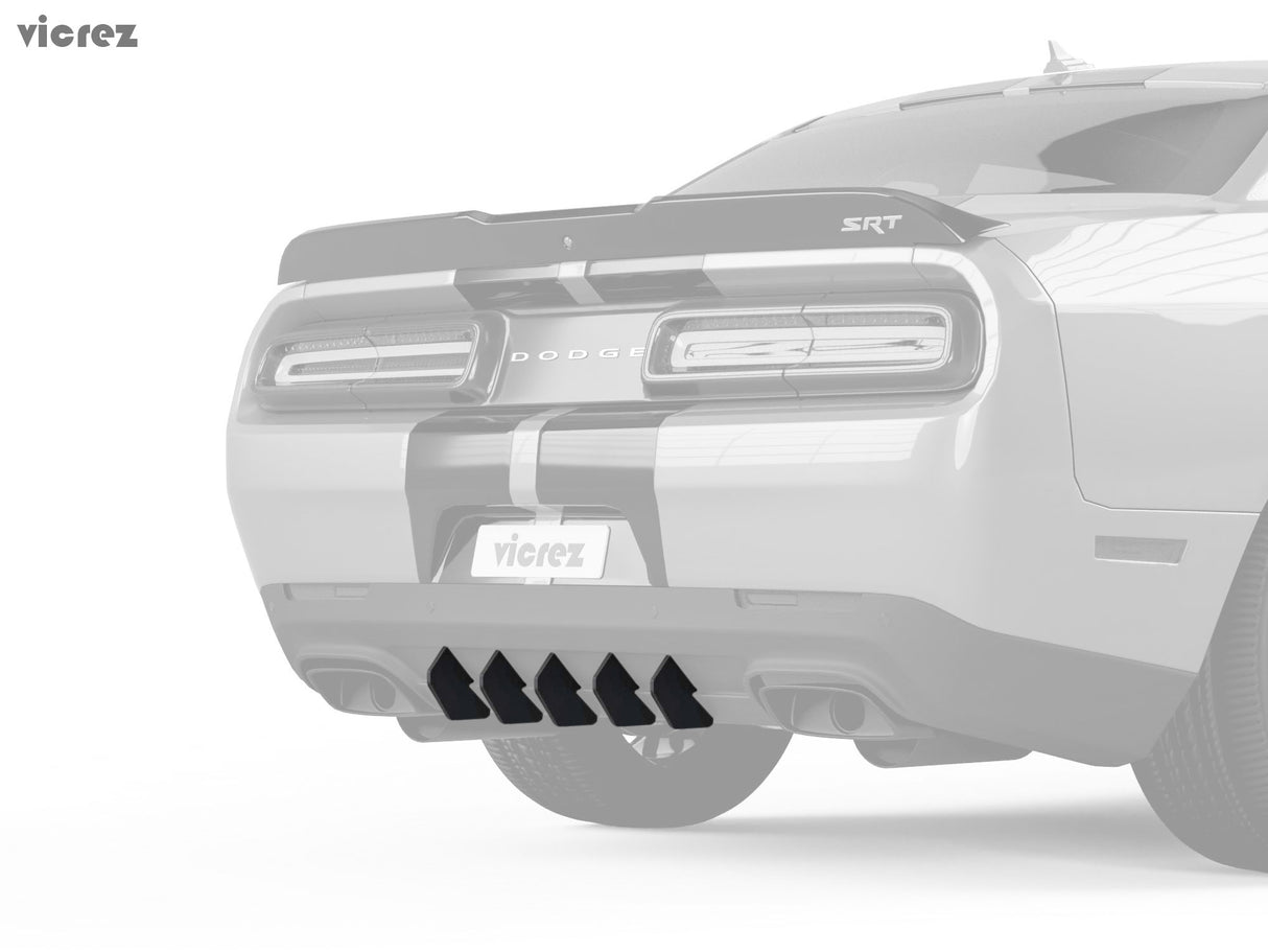 2015-2023 Dodge Challenger LV Style Rear Diffuser Add-On - Vicrez