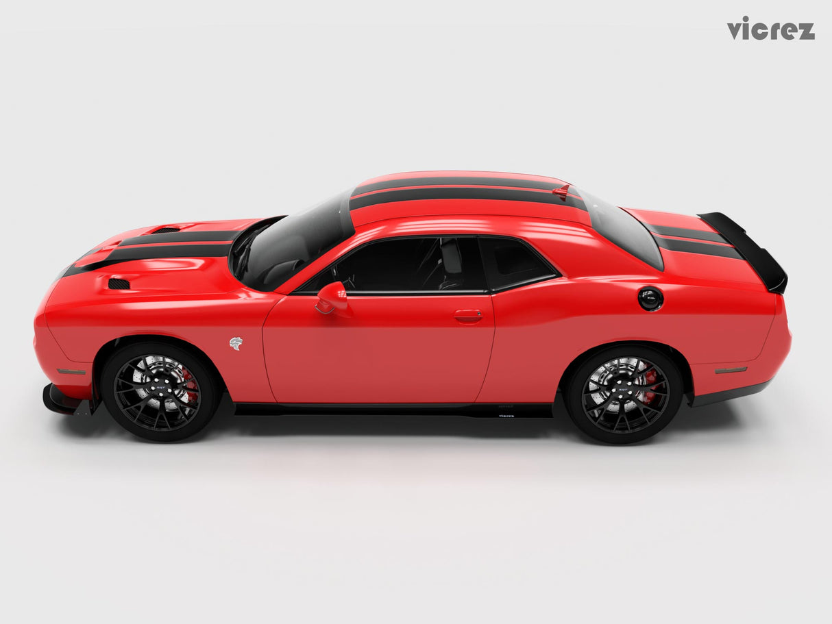 2015-2023 Dodge Challenger VZ Style Side Skirt Splitters - Vicrez