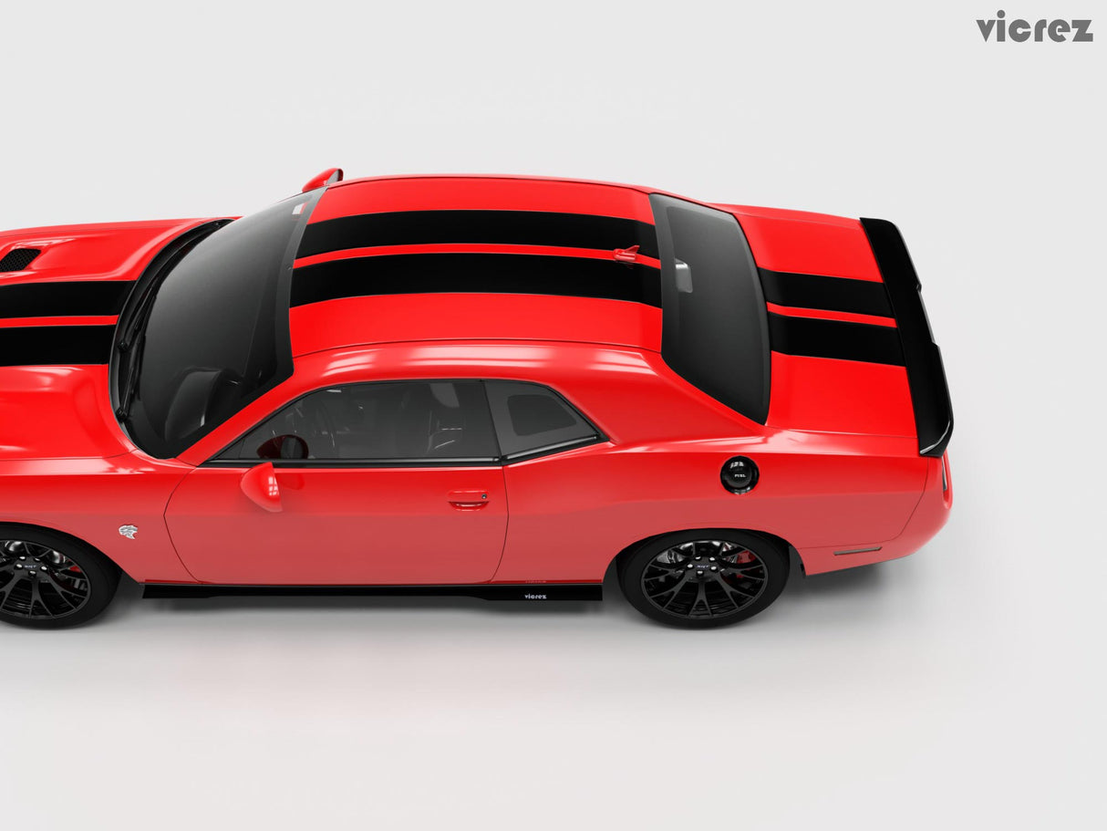 2015-2023 Dodge Challenger VZ Style Side Skirt Splitters - Vicrez