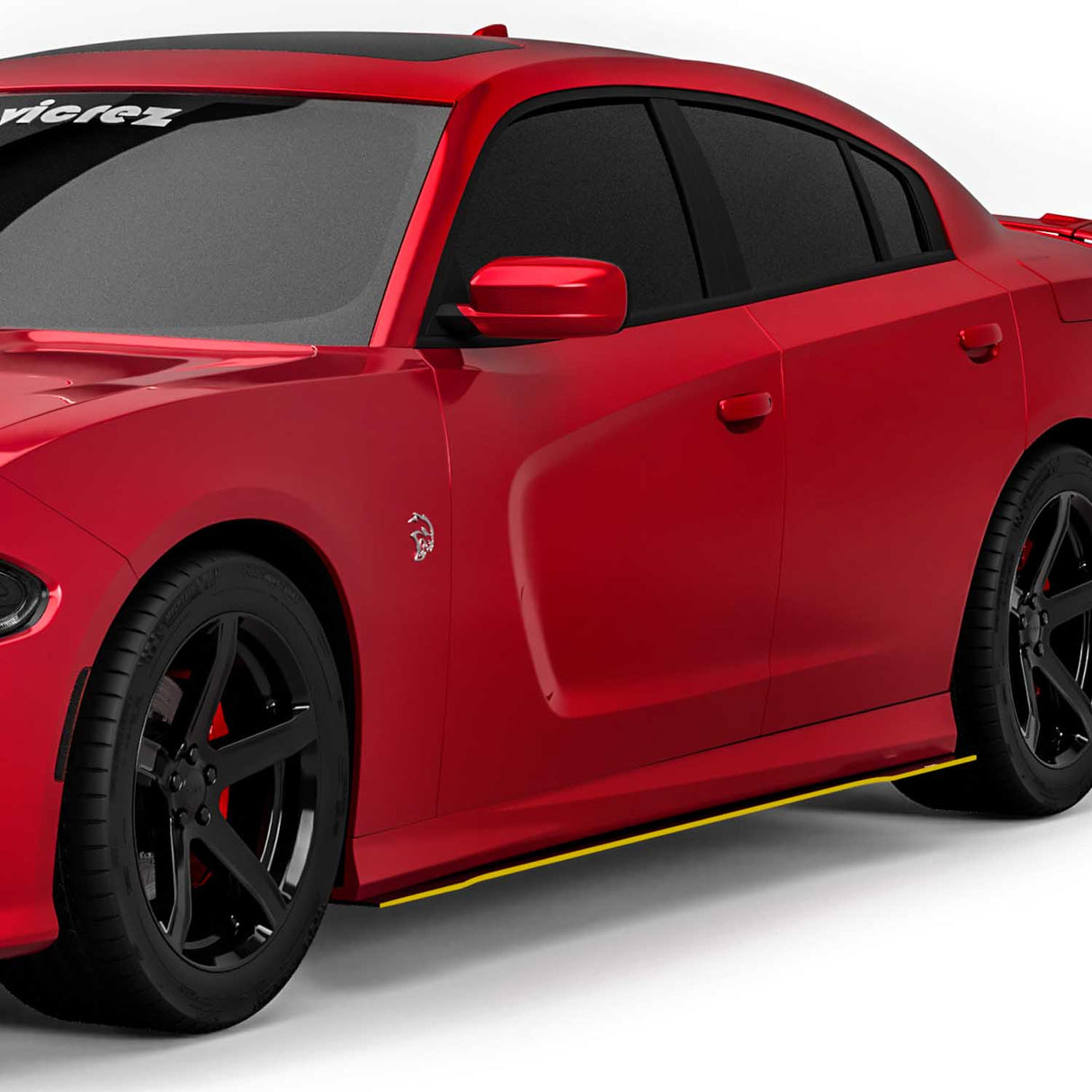 2011-2023 Dodge Charger VZ3 Style Side Skirt Splitters - Vicrez