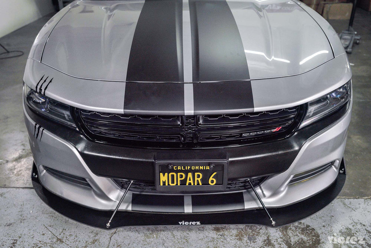 2015-2023 Dodge Charger VZ3 Style Front Bumper Splitter - Vicrez