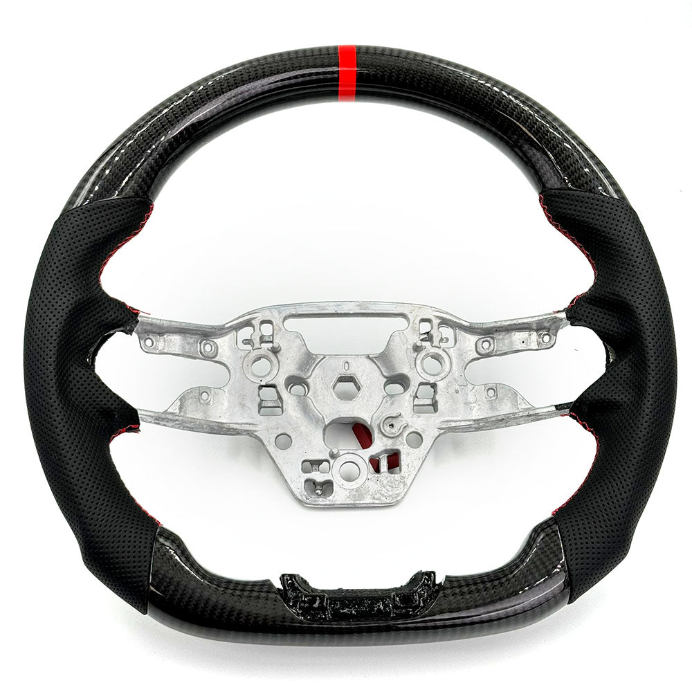 2024-2025 Ford Mustang DTR Style Steering Wheel - Vicrez Carbon Fiber