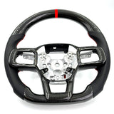2024-2025 Ford Mustang DTR Style Steering Wheel - Vicrez Carbon Fiber