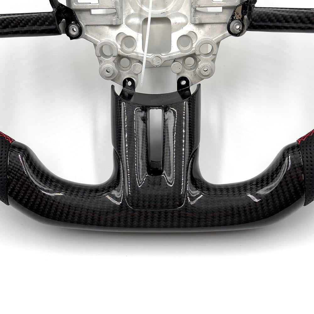 2018-2023 Ford Mustang DTR Style Carbon Fiber Steering Wheel - Vicrez