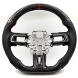 2018-2023 Ford Mustang DTR Style Carbon Fiber Steering Wheel - Vicrez