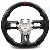 2015-2017 Ford Mustang DTR Style Steering Wheel - Vicrez Carbon Fiber