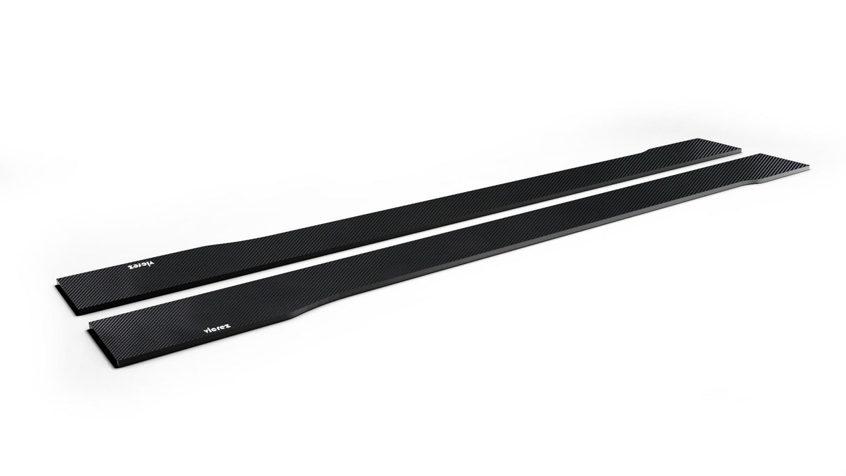 2005-2014 Ford Mustang VZ Style Side Skirt Splitters - Vicrez