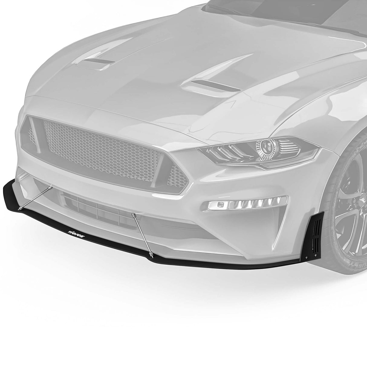 2018-2023 Ford Mustang LV Style Front Bumper Lip Splitter - Vicrez