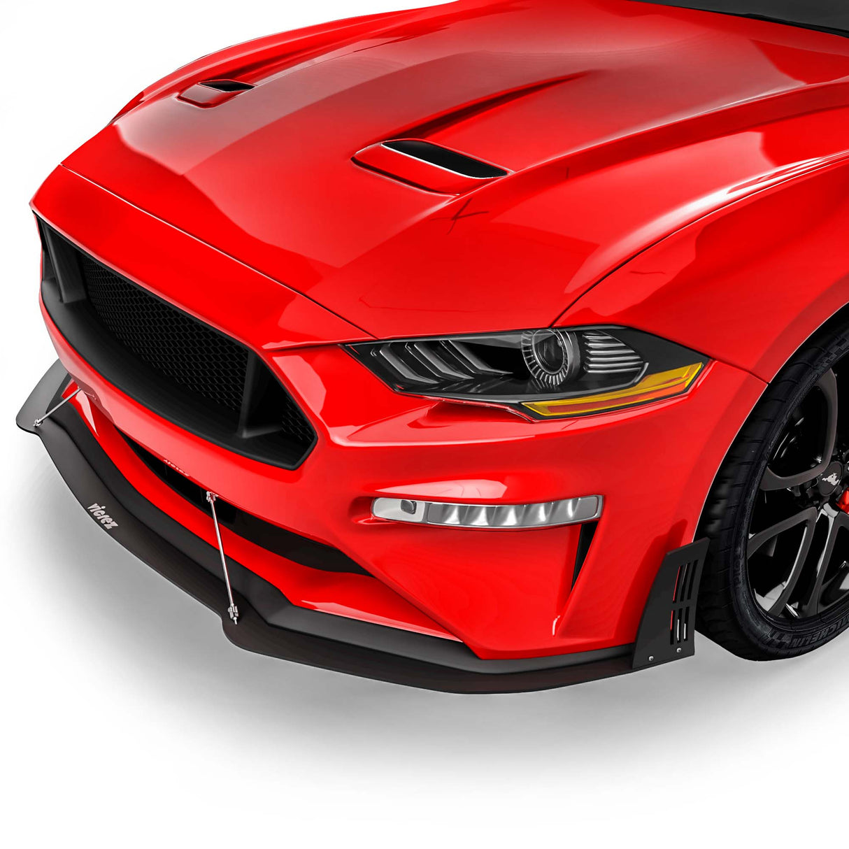 2018-2023 Ford Mustang LV Style Front Bumper Lip Splitter - Vicrez