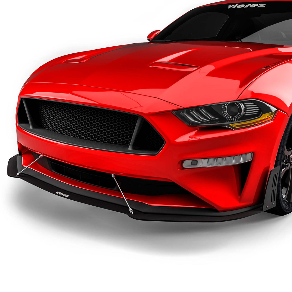 2018-2023 Ford Mustang LV Style Front Bumper Lip Splitter - Vicrez