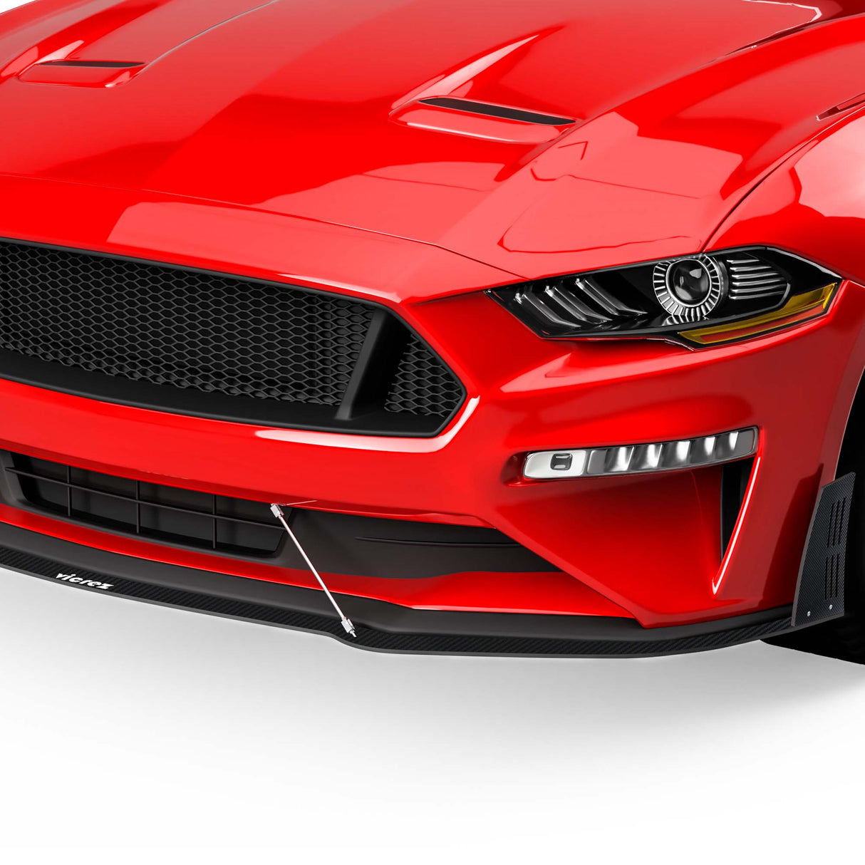 2018-2023 Ford Mustang LV Style Front Bumper Lip Splitter - Vicrez