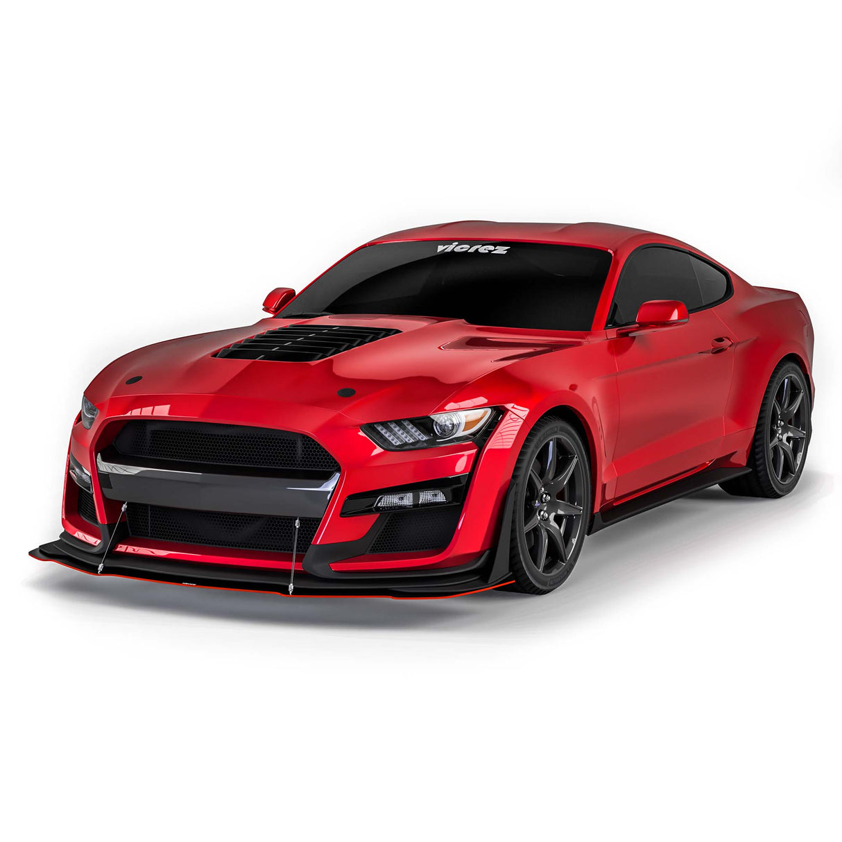 2018-2023 Ford Mustang GT500 Style Front Bumper Splitter - Vicrez