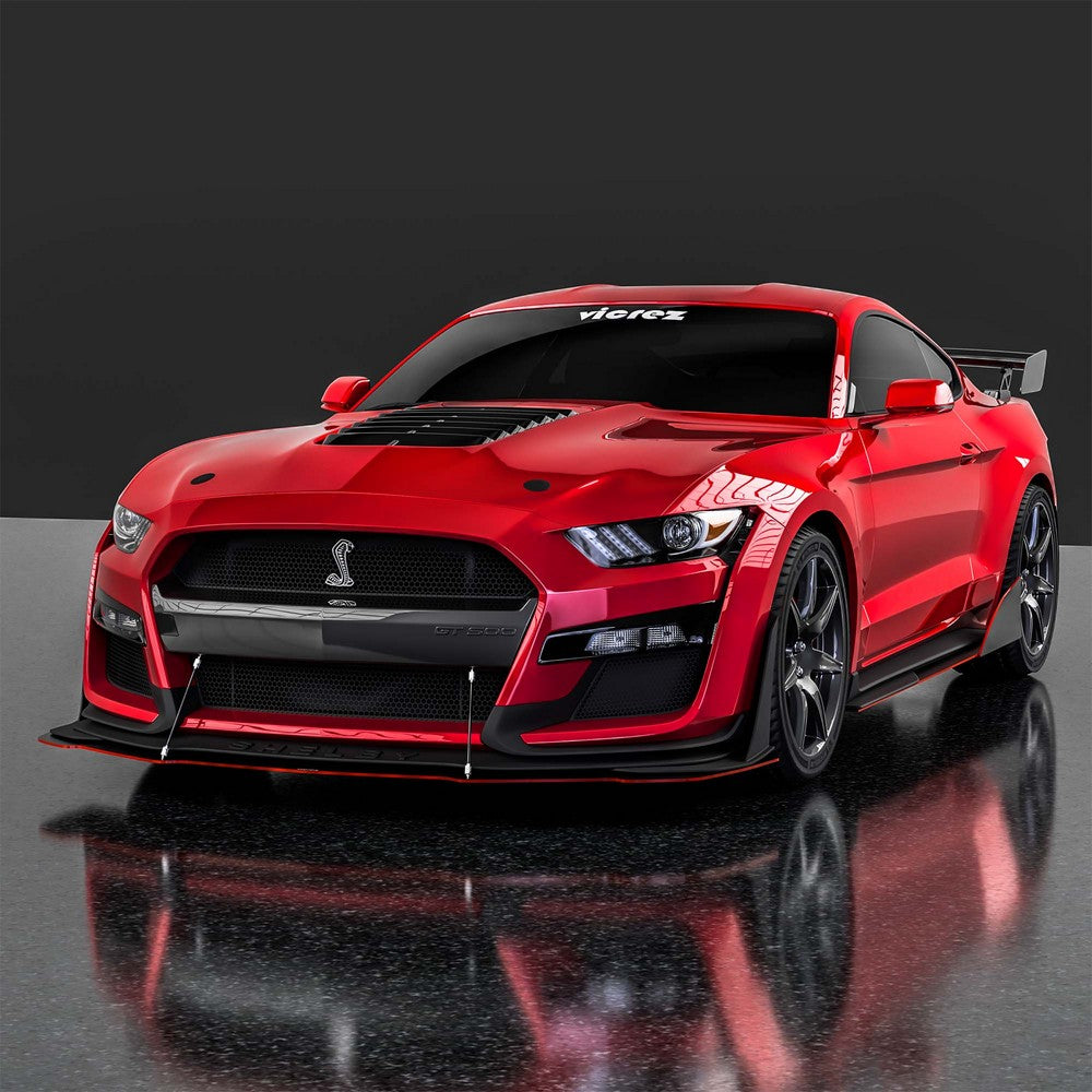 2018-2023 Ford Mustang GT500 Style Front Bumper Splitter - Vicrez