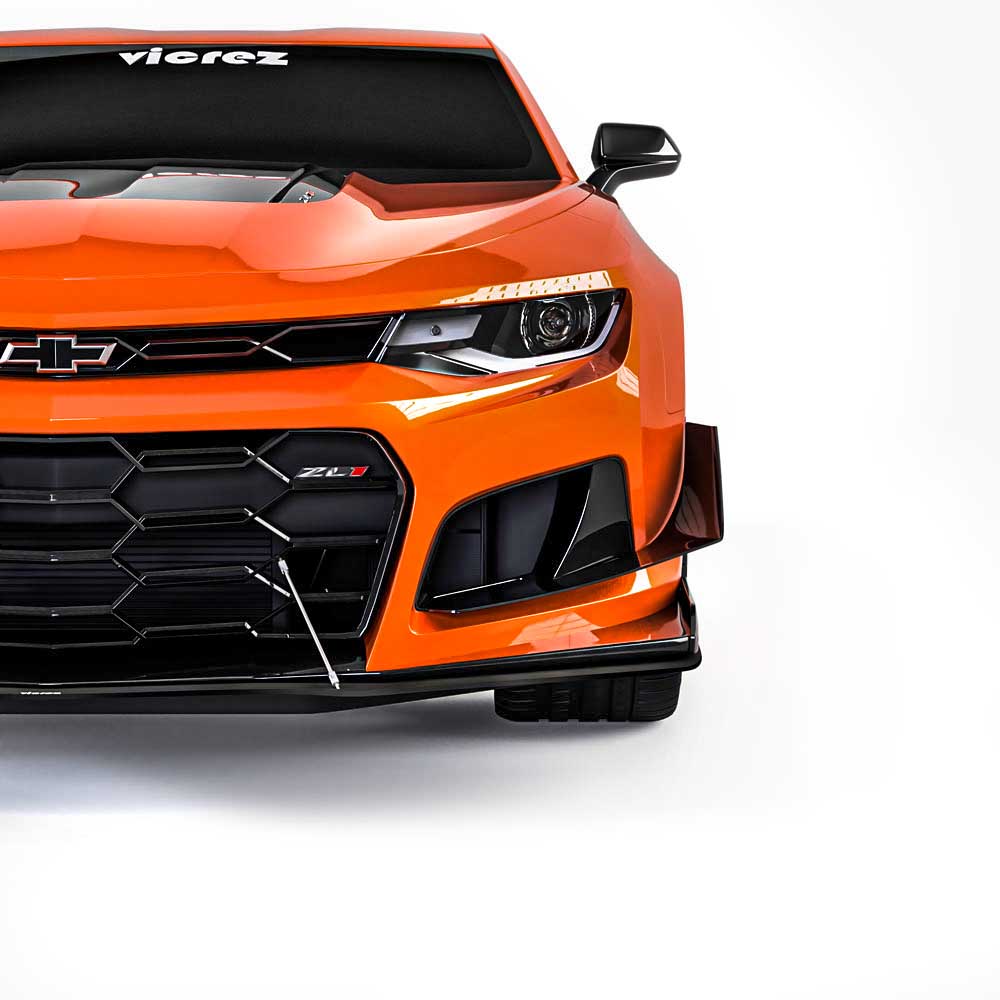 2016-2024 Chevrolet Camaro ZL1 Style Front Bumper Splitter - Vicrez