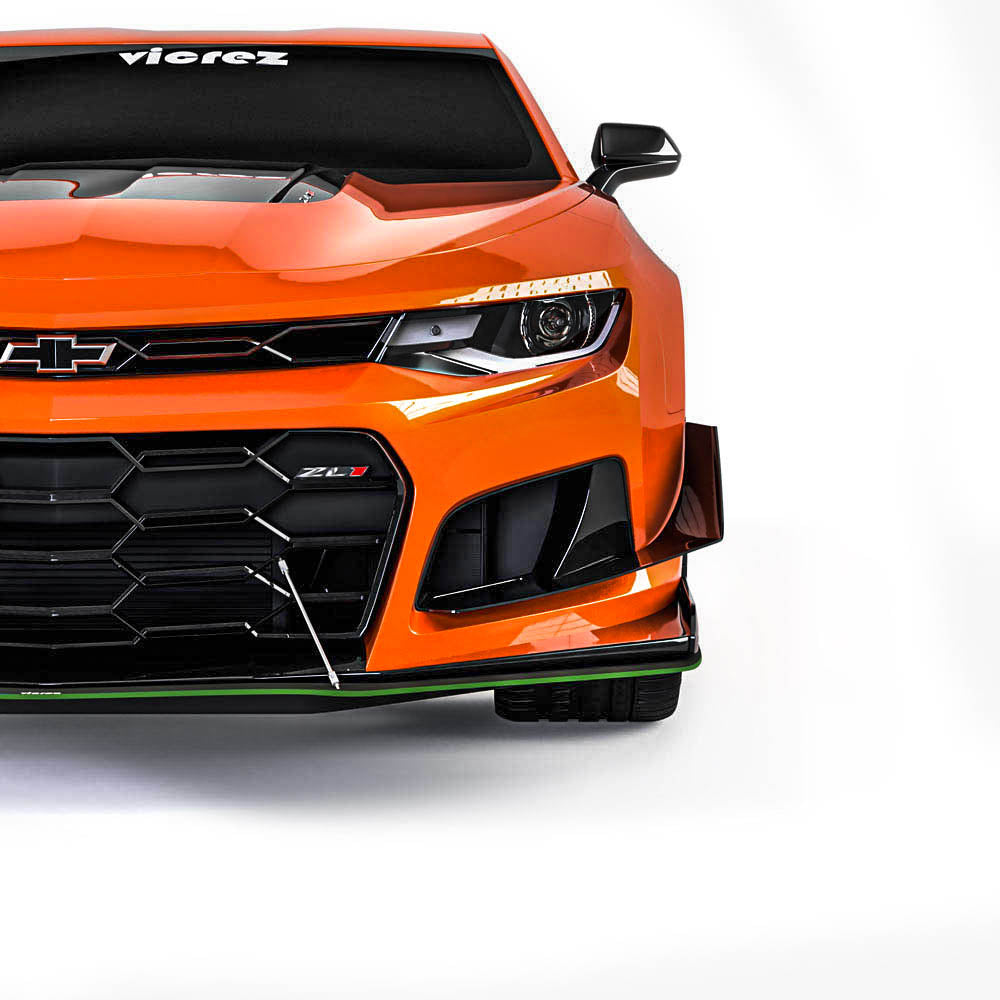 2016-2024 Chevrolet Camaro ZL1 Style Front Bumper Splitter - Vicrez