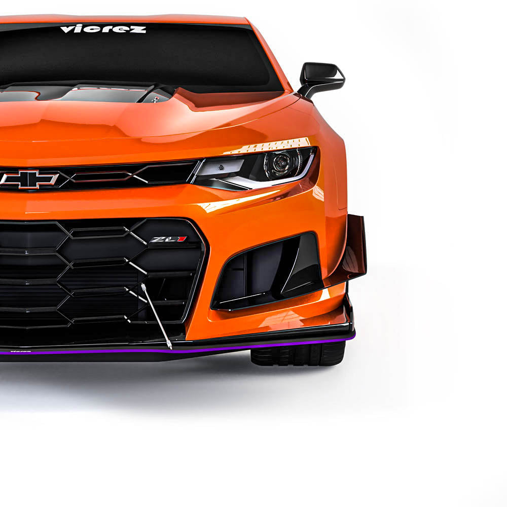 2016-2024 Chevrolet Camaro ZL1 Style Front Bumper Splitter - Vicrez