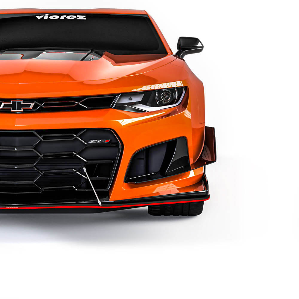 2016-2024 Chevrolet Camaro ZL1 Style Front Bumper Splitter - Vicrez