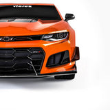 2016-2024 Chevrolet Camaro ZL1 Style Front Bumper Splitter - Vicrez