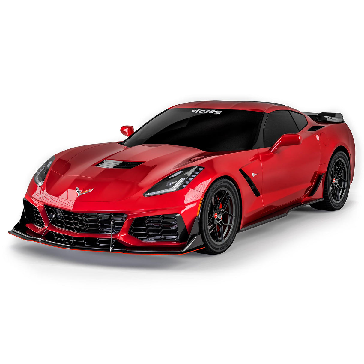 2014-2019 Chevrolet Corvette C7 ZR1 Style Front Bumper Splitter - Vicrez
