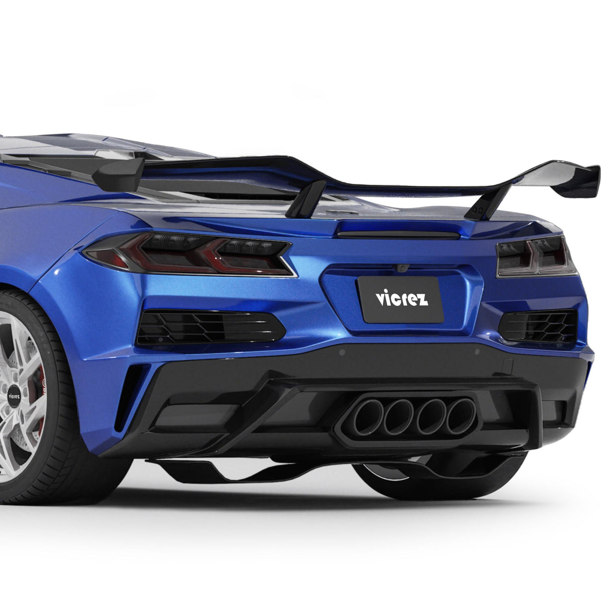 2020-2026 Corvette C8 Stingray Z06 Style Rear Spoiler Wing - Vicrez