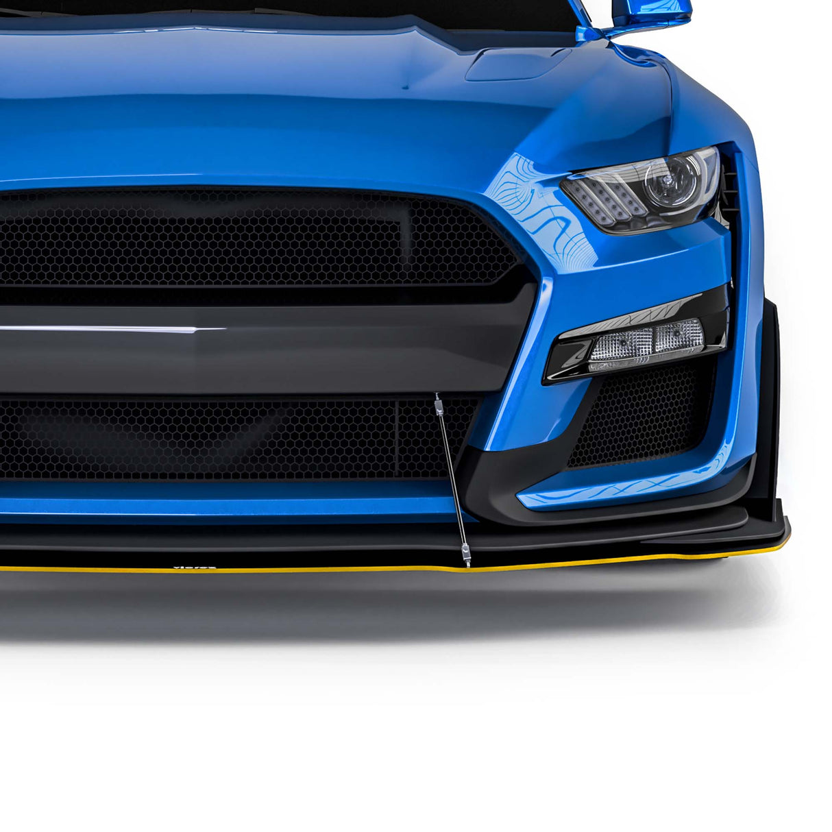 2015-2017 Ford Mustang GT500 Style Front Bumper Splitter - Vicrez