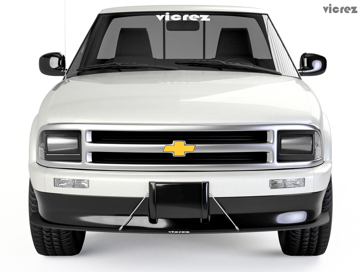 1994-2004 Chevrolet S-10 V Style Front Splitter - Vicrez