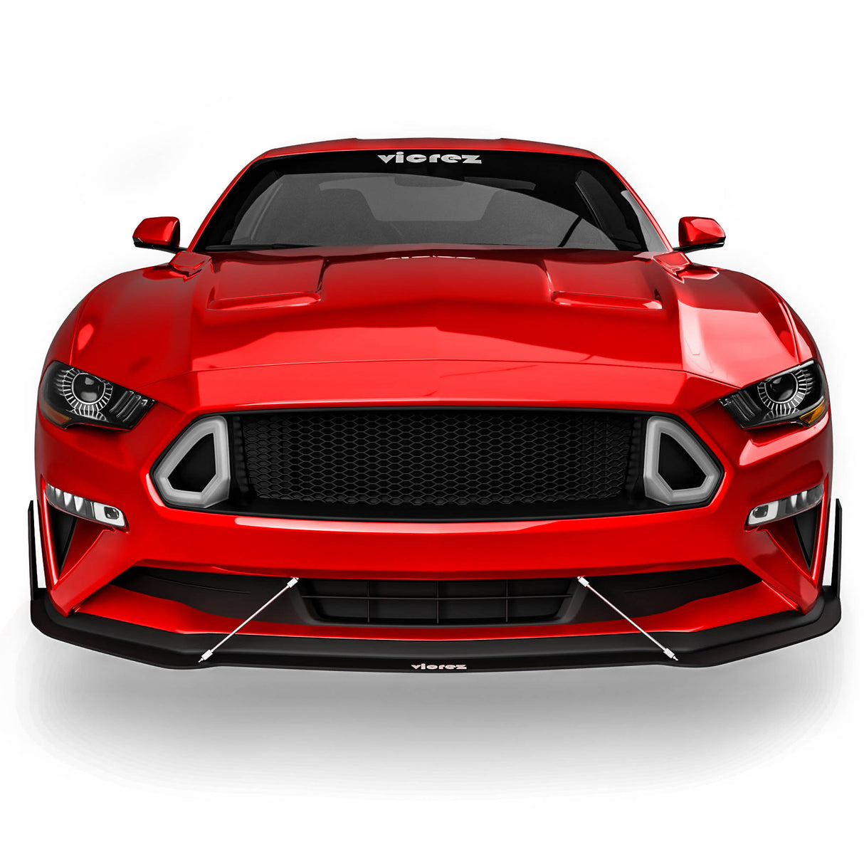 2018-2023 Ford Mustang Front Grille w/ LED Lights - Vicrez