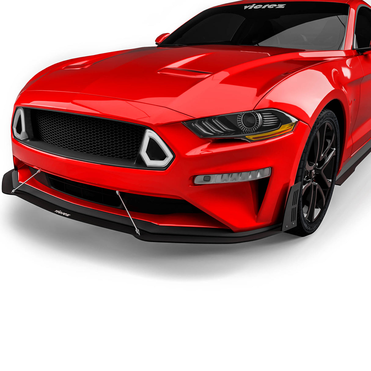 2018-2023 Ford Mustang Front Grille w/ LED Lights - Vicrez