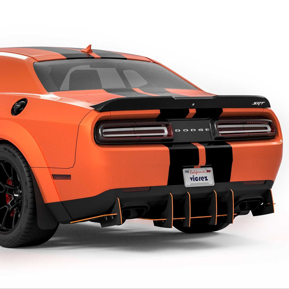 Vicrez Genali VR2 Rear Diffuser | Dodge Challenger 2008-2023