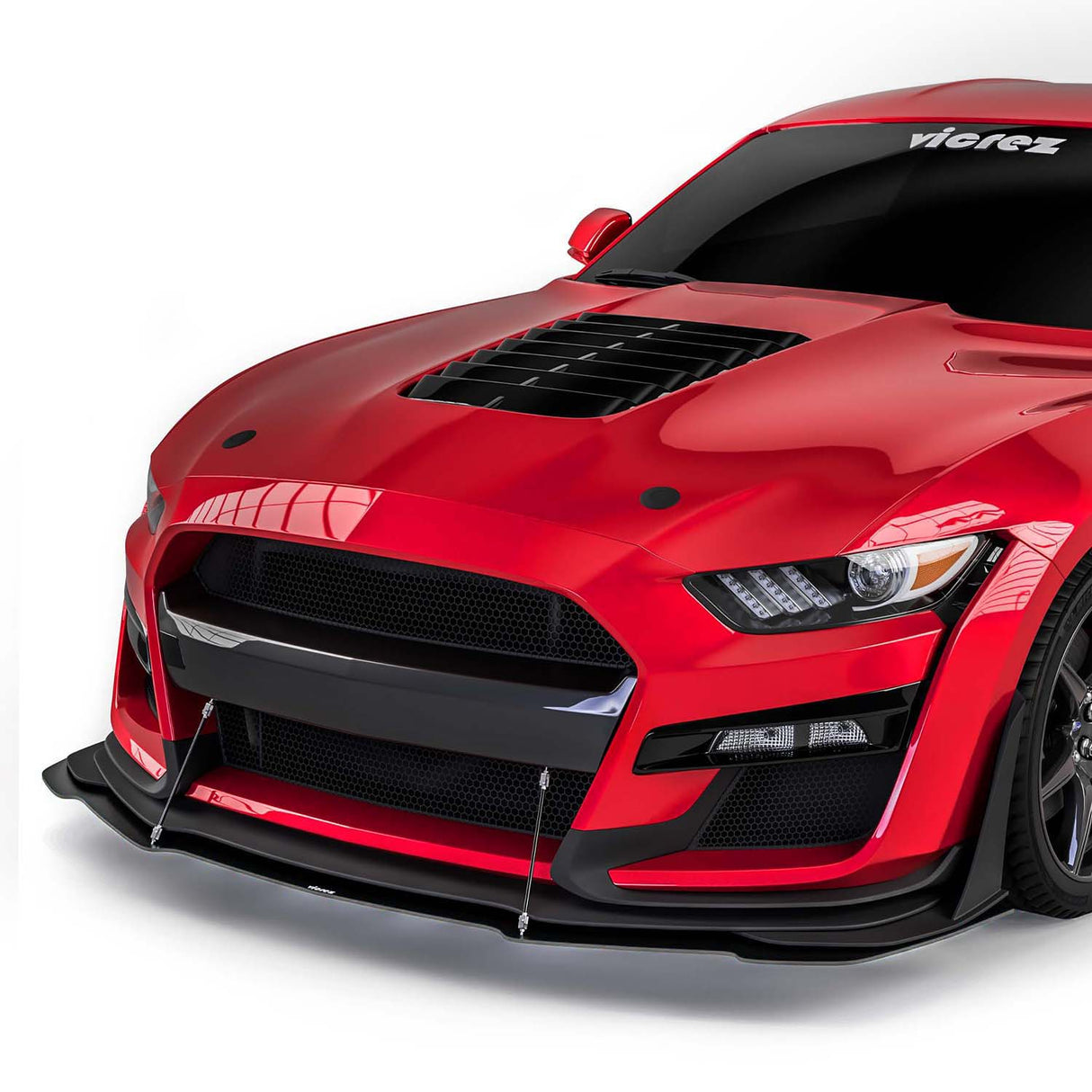 2018-2023 Ford Mustang GT500 Style Front Bumper Cover - Vicrez